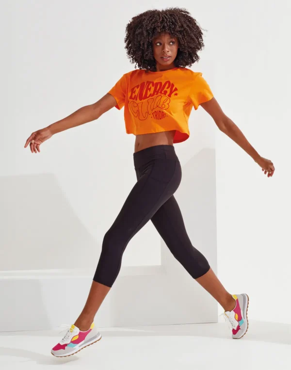 TriDri - Womens Recycled Performance Leggings 3/4 Length - Image 2
