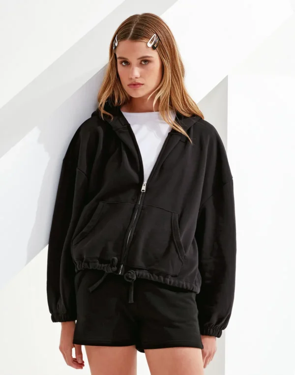 TriDri - Womens recycled drawstring full-zip hoodie - TR601 - Image 3