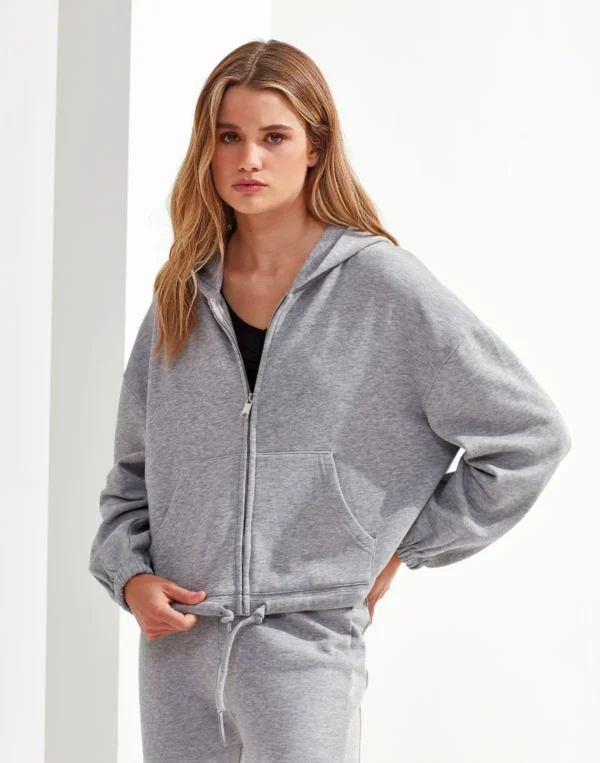 TriDri - Womens recycled drawstring full-zip hoodie - TR601 - Image 5