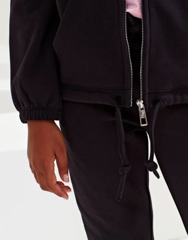 TriDri - Kids Recycled Cropped Oversize Full-Zip Hoodie - Image 3