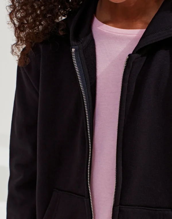 TriDri - Kids Recycled Cropped Oversize Full-Zip Hoodie - Image 4