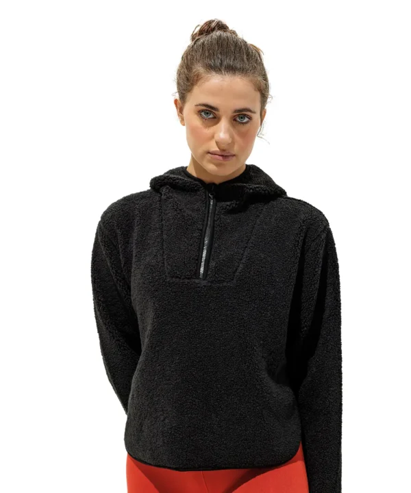 TriDri - Womens Sherpa Quarter-Zip Hoodie - Image 4