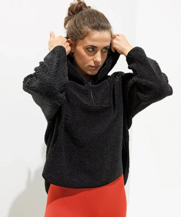 TriDri - Womens Sherpa Quarter-Zip Hoodie - Image 6