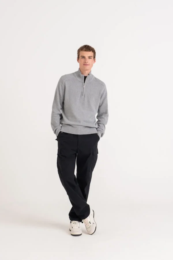 AWDis Ecologie - Wakhan Quarter Regen Zip Knit Sweater - Image 4