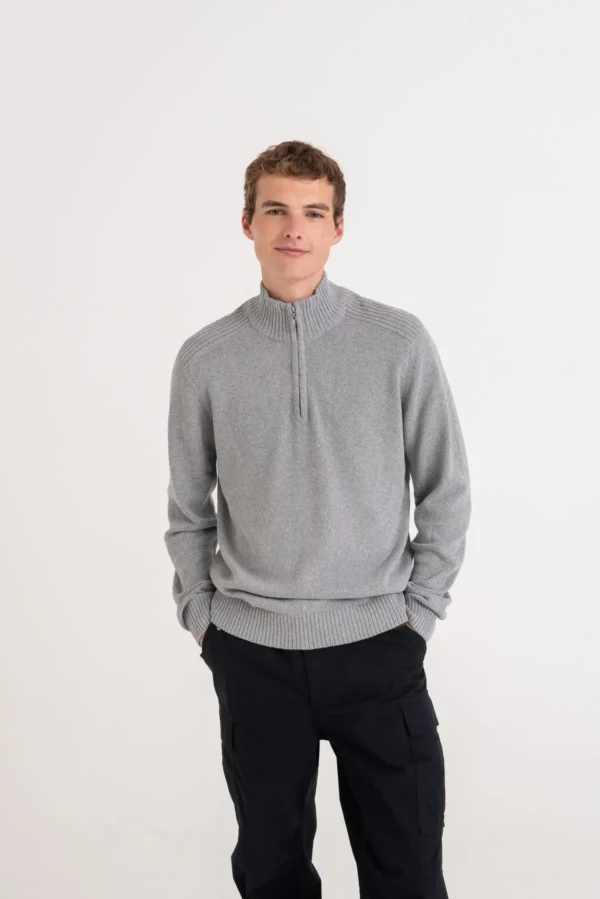 AWDis Ecologie - Wakhan Quarter Regen Zip Knit Sweater - Image 5