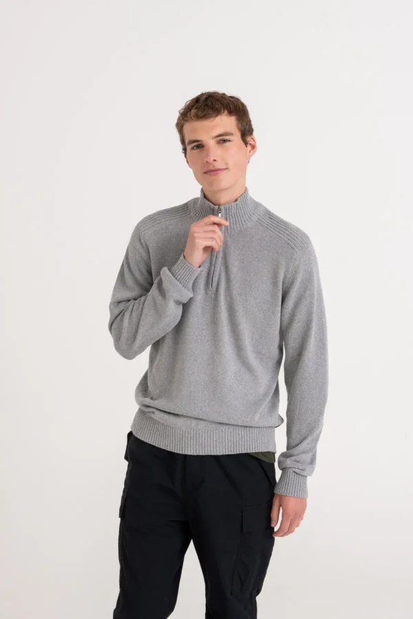 AWDis Ecologie - Wakhan Quarter Regen Zip Knit Sweater - Image 6