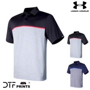 Under Armour Golf - UA playoff 3.0 stripe polo LB edge lit - UG003